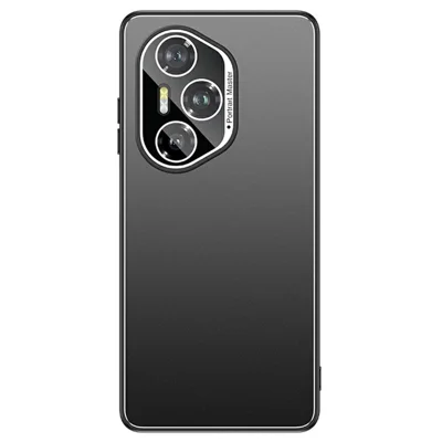 For Honor 400 Pro 5G (Global) Case PC + TPU Matte Back Phone Cover with Lens Film - Black