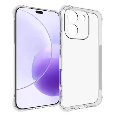 Gennemsigtig TPU-taske til Honor X70i WANLONFENG TM-serie 2,0 mm telefonbagdæksel - Transparent