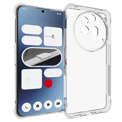WANLONFENG For Nothing Phone (3a) Pro Clear TPU Case  TM Series 2.0mm Phone Back Cover - Transparent