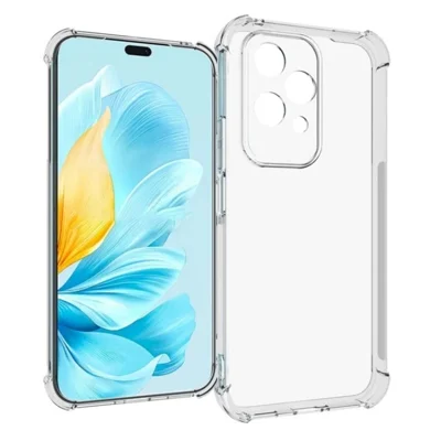 WANLONFENG For Honor 200 Lite Clear TPU Case  TM Series 2.0mm Phone Back Cover - Transparent