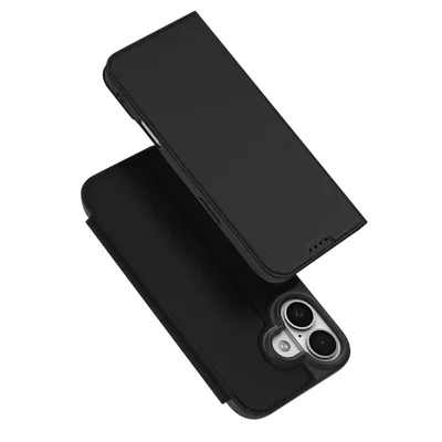 DUX DUCIS For iPhone 17 Case  Skin Pro Series Leather Cover Card Holder - Black