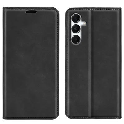 For Samsung Galaxy A18 5G / A18 4G / A17 5G / 4G / F17 5G / M17 5G Case Skin Touch Leather Wallet Phone Cover - Black