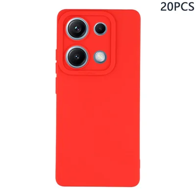 Bulk Purchasing 20Pcs For Xiaomi Redmi Note 14S 4G Case Precise Cutouts 1.3mm TPU Matte Phone Cover - Red