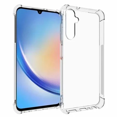 WANLONFENG For Samsung Galaxy A05s 4G Back Cover  TM Series 2.0mm Clear TPU Phone Case (Big Lens Hole) - Transparent