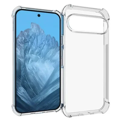 WANLONFENG For Google Pixel 9 Back Cover  TM Series 2.0mm Clear TPU Phone Case (Big Lens Hole) - Transparent