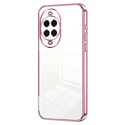 For Huawei nova 14 5G Case Electroplating Frame Soft TPU Phone Cover - Pink