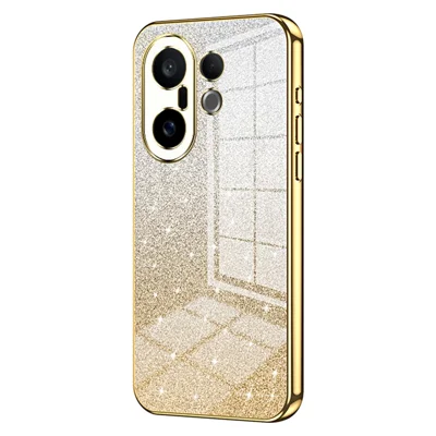 For vivo S30 Pro mini 5G Case Electroplating Gradient Glitter TPU Phone Cover - Gold