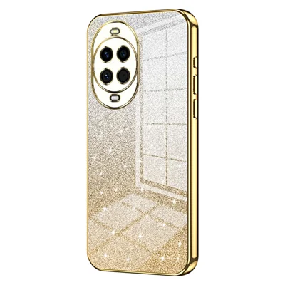 For Huawei nova 14 5G Case Electroplating Gradient Glitter TPU Phone Cover - Gold