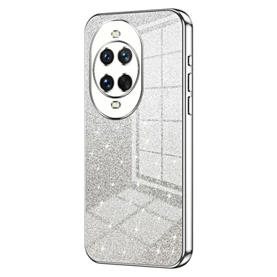 For Huawei nova 14 Ultra 5G Case Electroplating Gradient Glitter TPU Phone Cover - Silver