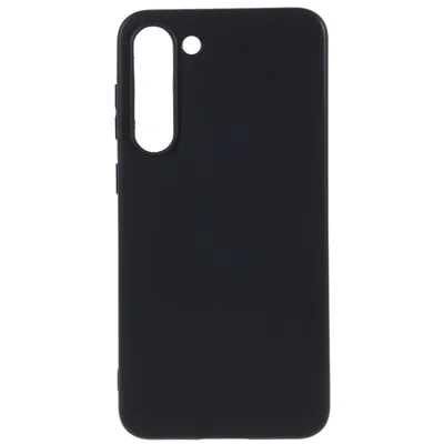 Für Samsung Galaxy S23+ Stoßfestes flexibles TPU-Handyhülle Schwarz Matt Fallgeschützte Griffige Hülle