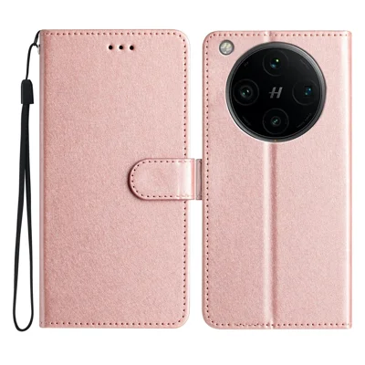 For Oppo Find X8 Pro 5G Wallet Case Leather Folio Phone Cover Magnetic Clasp - Rose Gold