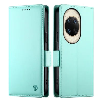 For Huawei nova 14 Ultra 5G Stand Case PU Leather Wallet Phone Cover - Mint Green