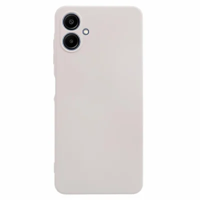 For Samsung Galaxy A08 5G / A08 4G / A07 4G Case TPU Back Soft Anti-Scratch Fiber Lining Phone Cover - White