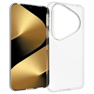 غطاء خلفي شفاف من مادة TPU مقاوم للبصمات لهاتف Huawei Pura 80 Ultra