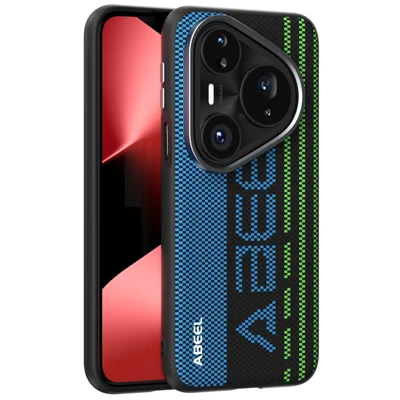 ABEEL For Huawei Pura 80 Pro+  /  80 Pro Magnetic Case Micro-Embossing 6D Printed PC TPU Aluminum Alloy Leather Phone Cover - Outstanding No. 1