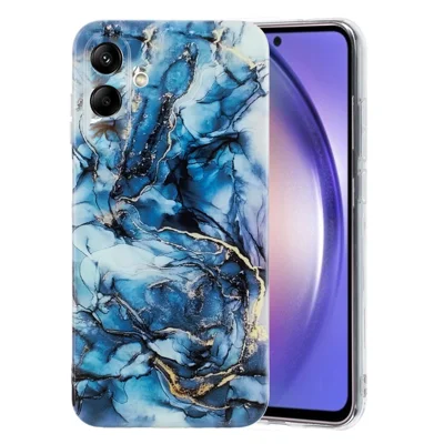 For Samsung Galaxy A08 5G / A08 4G / A07 4G Case Marble Pattern Painted TPU Phone Back Cover - Grey