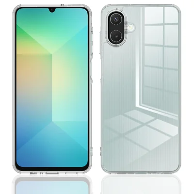 For Samsung Galaxy A08 4G / A08 5G / F07 4G / M17e 5G / M07 4G / A07 5G / A07 4G Clear Phone Case TPU+Acrylic Shockproof Phone Back Cover - Clear
