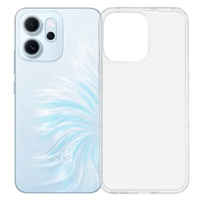 For Oppo Reno14 F 5G Case Transparent TPU Phone Back Cover Airbag Protection