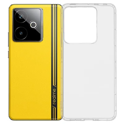 For Realme GT 7 5G / 7T 5G Case Transparent TPU Phone Back Cover Airbag Protection