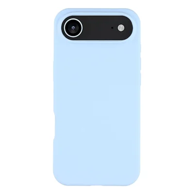 For iPhone Air Case Solid Silicone Shockproof Phone Back Cover - Baby Blue