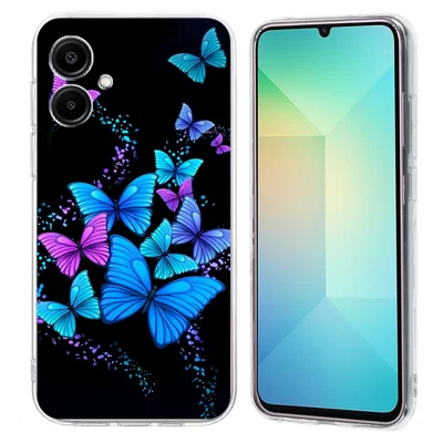 For Samsung Galaxy A08 5G / A08 4G / A07 4G Case Pattern Printing Shockproof Soft TPU Phone Cover - Colorful Butterflies