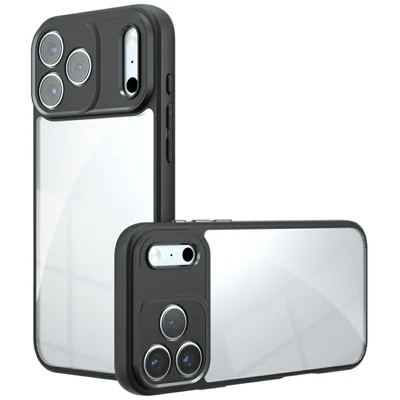 For iPhone 17 Pro Max Case TPU + PC Shockproof Clear Phone Cover