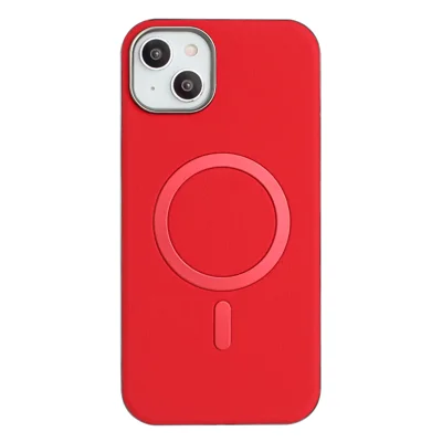 BINFEN COLOR For iPhone 14 Pro Max Case  BF40 Compatible with MagSafe Electroplated PU + TPU Phone Back Cover - Red