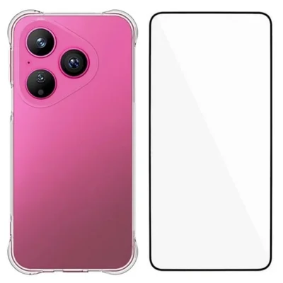 Obudowa do Huawei Pura 80 WANLONFENG Seria WL, 2,0 mm, pokrowiec TPU z folią hartowaną – przezroczysta