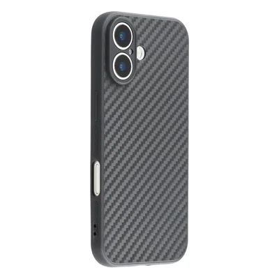 For iPhone 17 Case Flexible TPU Carbon Fiber Texture Shockproof Phone Cover