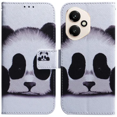 For Honor 400 5G (Global) Wallet Case Pattern Print Leather Phone Cover - Panda