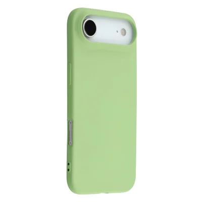 For iPhone Air TPU Case Soft Fiber Lining Anti-Scratch Phone Cover - Matcha Green