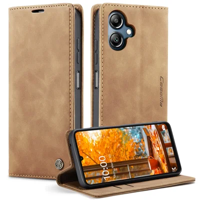 CASEME For Samsung Galaxy A08 5G / A08 4G / A07 4G / A06 4G / A06 5G Wallet Case  013 Series PU Leather Phone Cover Stand - Brown