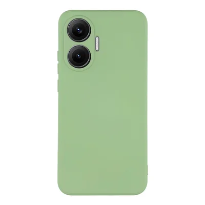 For Xiaomi Redmi Turbo 4 Pro 5G / Poco F7 5G Case TPU Back Soft Anti-Scratch Fiber Lining Phone Cover - Matcha Green