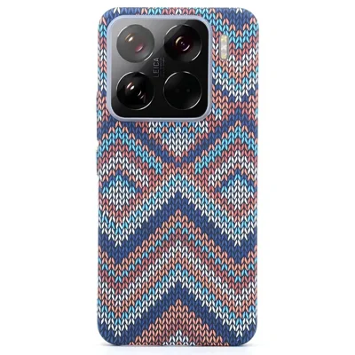 For Xiaomi 15 Pro Magnetic Case Carbon Fiber Texture Water Transfer PC Phone Cover - Retro Pattern