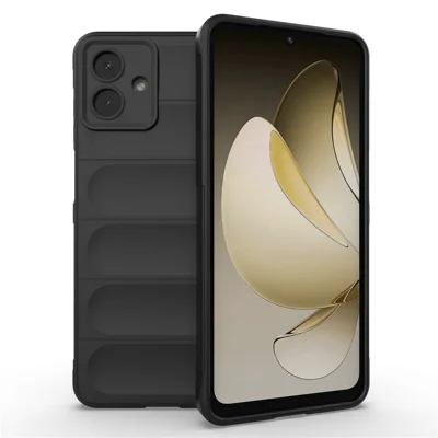 For Samsung Galaxy A08 5G / A08 4G / A07 5G / A07 4G Case Anti-Drop Soft TPU Rugged Phone Back Cover - Black