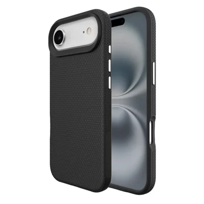 For iPhone Air Case TPU + PC Four Corner Anti-Drop Phone Cover - Black