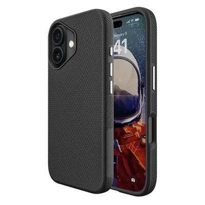 Til iPhone 17 Case Kompatibel med MagSafe Beskyttende TPU + PC Telefonbeskyttelse - Sort