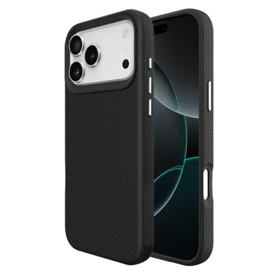 Til iPhone 17 Pro Case Kompatibel med MagSafe Beskyttende TPU + PC Telefonbeskyttelse - Sort