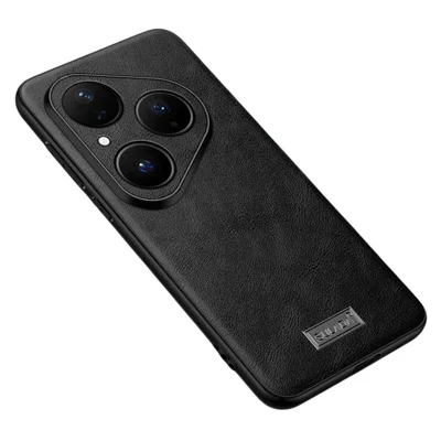 SULADA för Huawei Pura 80 skal av PU-läder + TPU + PC bakre hölje - Svart