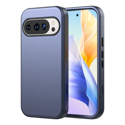 GW03 For Google Pixel 10 Pro XL Case TPU + PC Phone Cover Dual Layer Shockproof - Dark Blue