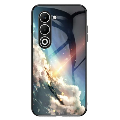Obudowa do Oppo A5 5G z motywem gwiaździstego nieba, pokrywa telefoniczna ze szkła hartowanego - Jasne gwiaździste niebo