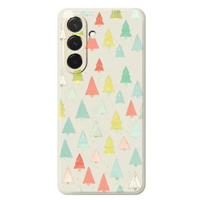 Samsung Galaxy A36 5G-hoesje met kleurrijk bomenpatroon Rechte rand TPU-telefoonhoesje - Beige