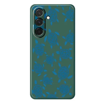 For Samsung Galaxy A36 5G Case Blue Turtle Pattern Printing Straight Edge TPU Phone Back Cover - Green
