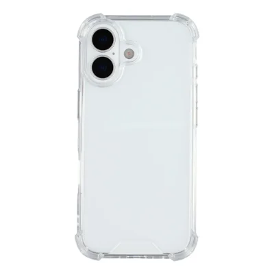For iPhone 17 Phone Case TPU + Acrylic 1.5mm Shockproof Clear Back Cover