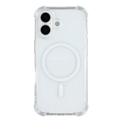 For iPhone 17 Case Compatible with MagSafe 1.5mm Shockproof Clear Phone Back Cover