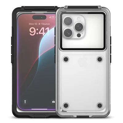 Waterproof Case for iPhone 17 Pro Max  /  15 Pro Max  /  14 Pro Max Inner 6.9 inch Cellphone Protector IP68 30M Depth Button Access