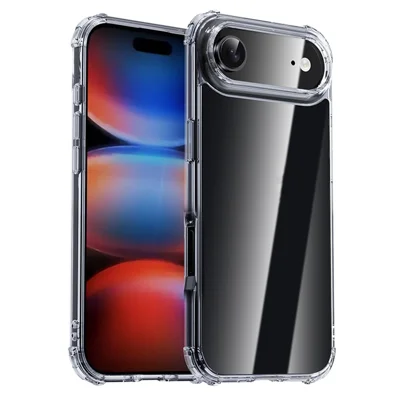 IPAKY til iPhone Air Case Fire hjørnes støjsikret gennemsigtig telefon bagdæksel