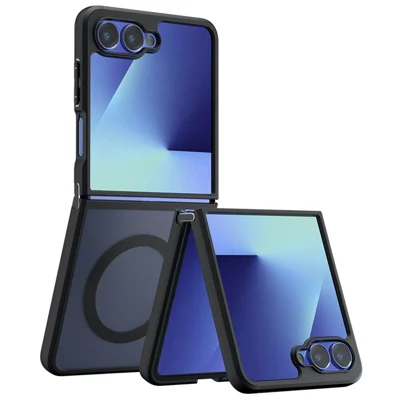 Für Samsung Galaxy Z Flip7 5G Hülle Kompatibel mit MagSafe TPU + PC Matte Haptik Handyhülle