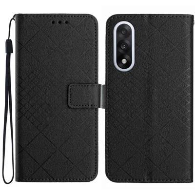 For OnePlus Nord 5 5G Case Wallet Imprint PU Leather Flip Folio Phone Cover - Black