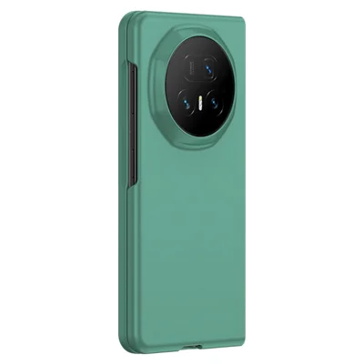 Voor Honor Magic V5 5G Hoesje Skin-Touch Textuur Harde PC Vouwhoesje - Donkergroen